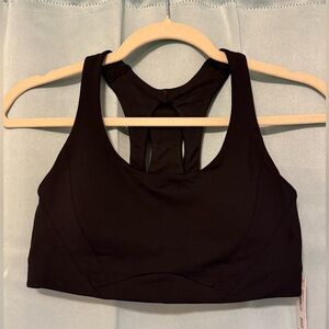 Lululemon Athletica Open Racerback Train Bra Black Size 8 NWT